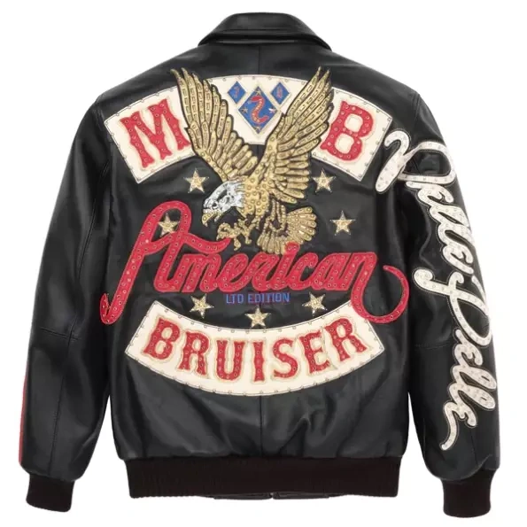Authentic Pelle Pelle American Bruiser Black Leather Jacket