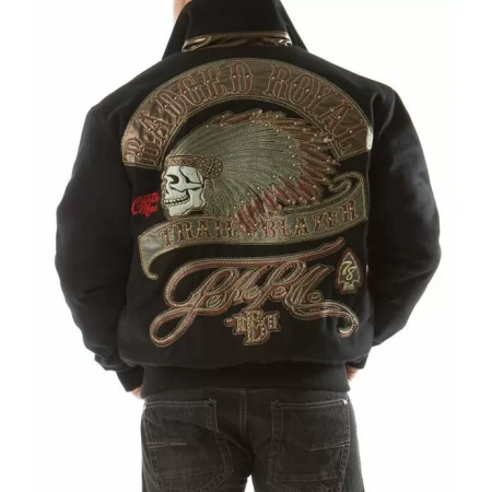 Bold Pelle Pelle Black Badged Royal Blazer Jacket
