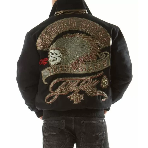 Bold Pelle Pelle Black Badged Royal Blazer Jacket
