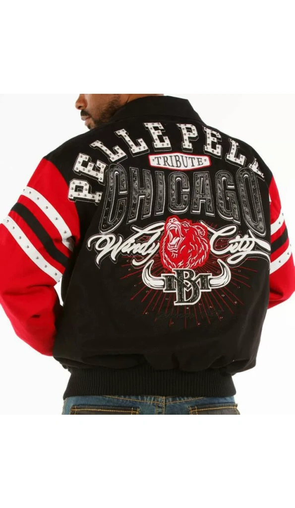 Bold Pelle Pelle Black Chicago City Wool Jacket