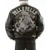 Bold Pelle Pelle Black Fighting Tiger Leather Jacket