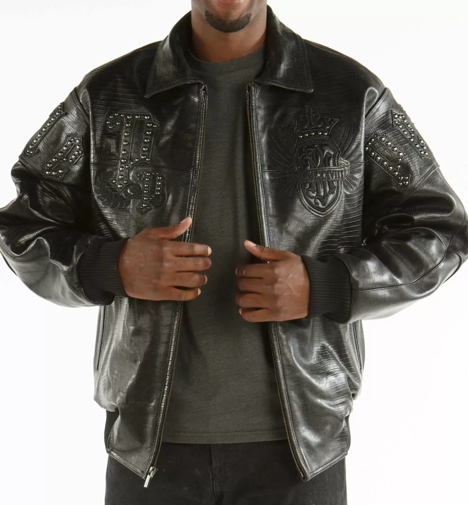 Bold Pelle Pelle Black Empire Victory Jacket view 2