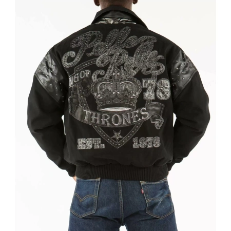 Exclusive Pelle Pelle Black King 1978 Wool Jacket