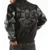 Bold Pelle Pelle Black Master Varsity Jacket