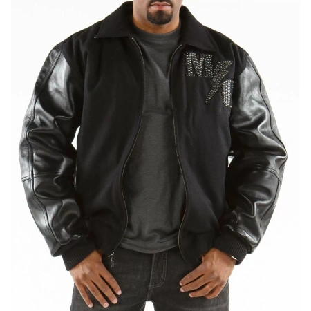 Bold Pelle Pelle Black Master Varsity Jacket view 2