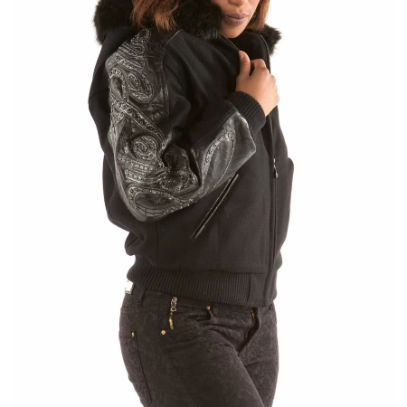 Bold Pelle Pelle Black Script Wool Jacket