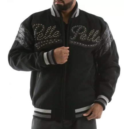 Pelle Pelle Black Vintage Wool Jacket view 2