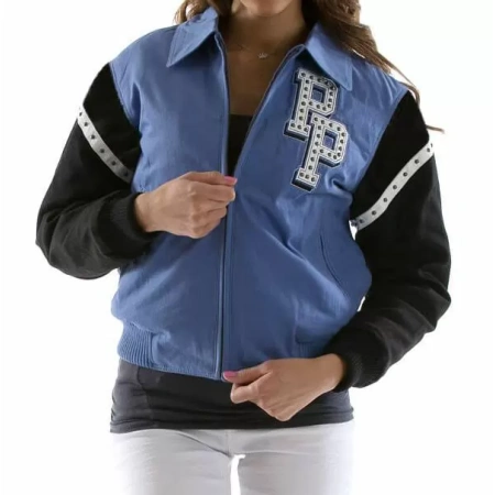 Exclusive Pelle Pelle Blue Chicago Wool Jacket view 2