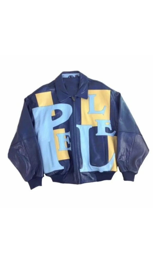 PELLE PELLE BOMBER BLUE JACKET SUPERB