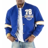 Bold Pelle Pelle Blue Superior Wool Jacket