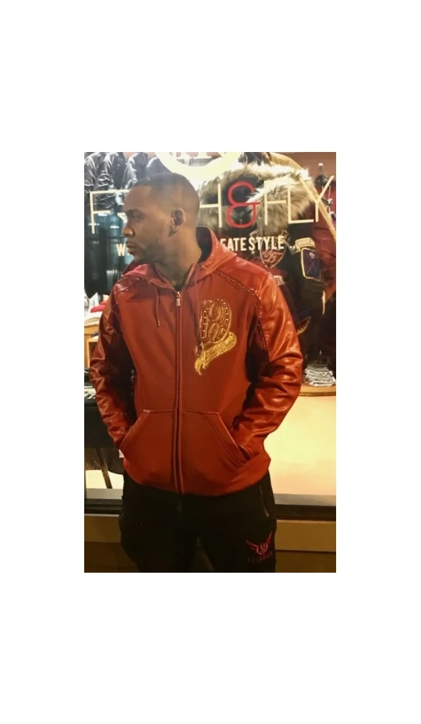 Pelle Pelle Born Raised Hooded Leather Jacket