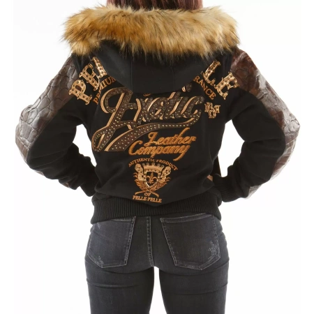Pelle Pelle Brown Hood Wool Jacket view 2