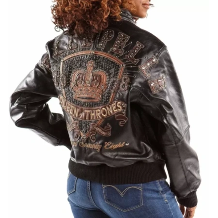Pelle Pelle Brown Thrones Queen Jacket
