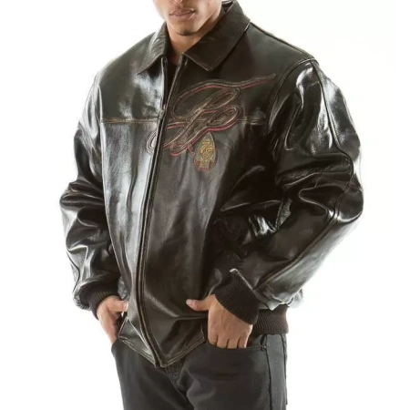 Bold Pelle Pelle Brown Badged Royal Jacket view 2