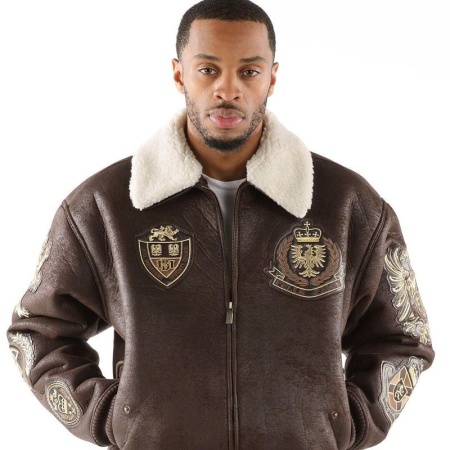 Best Pelle Pelle Coat Of Arms Fur Collar Jacket