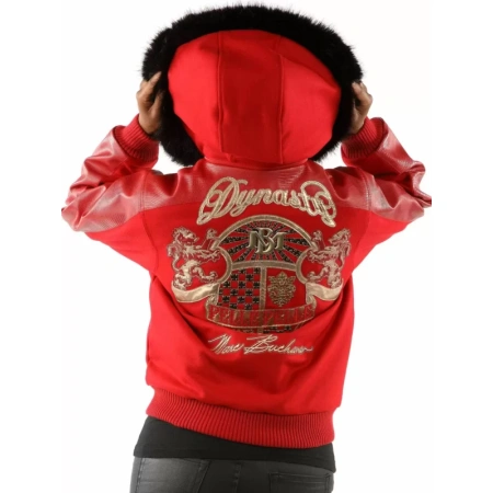 Pelle Pelle Red Wool Leather Jacket view 2
