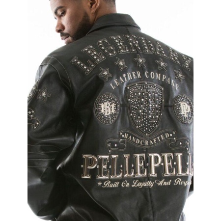 Pelle Pelle Legendary Black Stud Men Jacket view 3