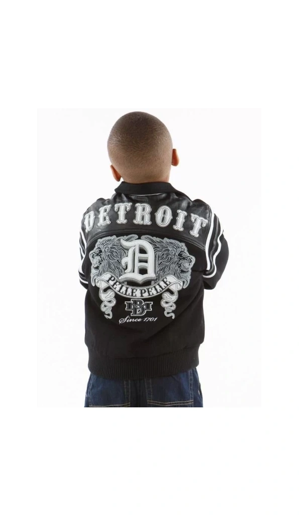 Pelle Pelle Kids Black Detroit 1978 Jacket