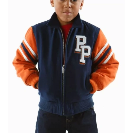 Pelle Pelle Kids Chicago Bear Blue Jacket view 2