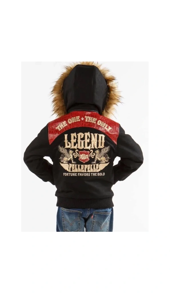 Pelle Pelle Legends MB Kids Wool Jacket | Fur Hood Jacket
