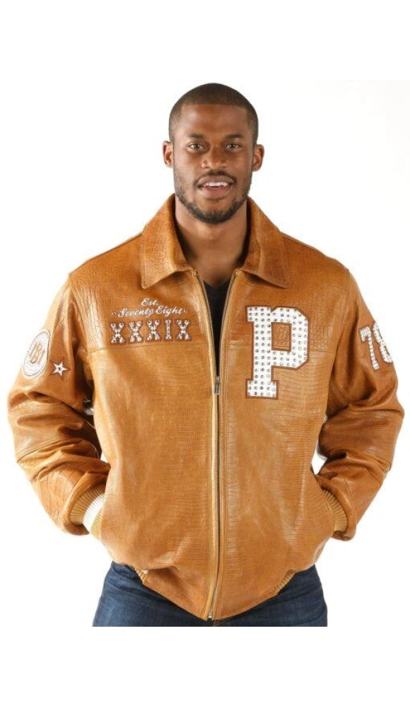 Pelle Pelle Brown MB Varsity Leather Jacket | Men Jacket