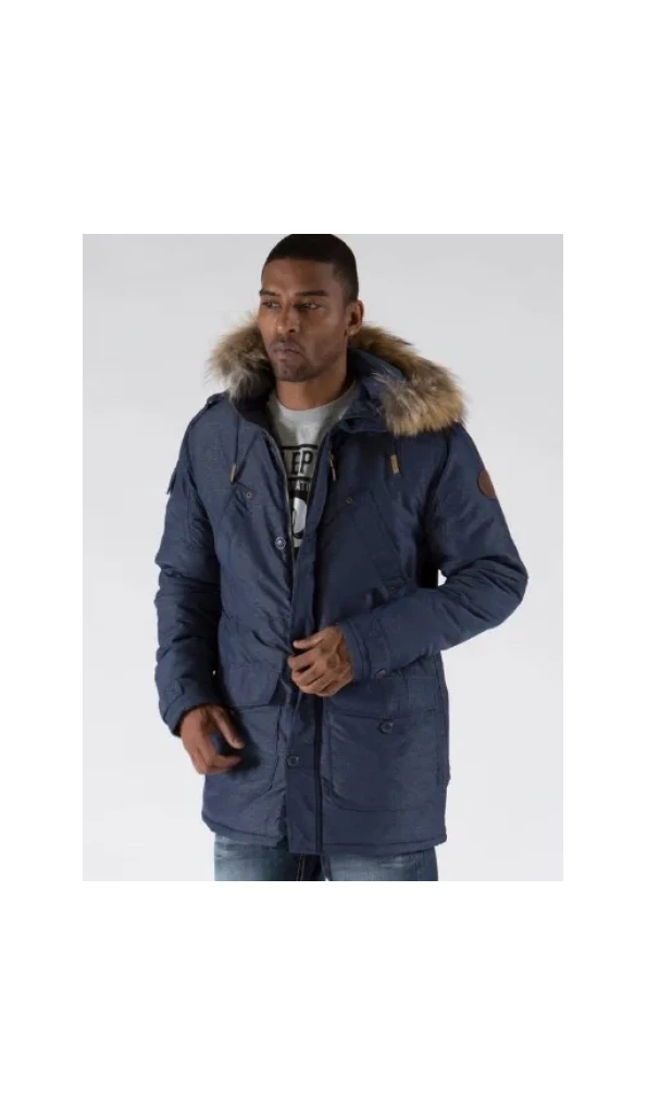 PELLE PELLE BLUE FUR LONG COAT