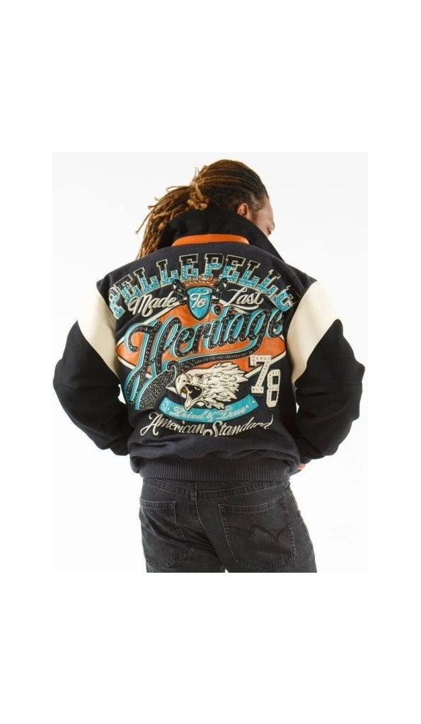 PELLE PELLE HERITAGE 78 BLACK WOOL JACKET
