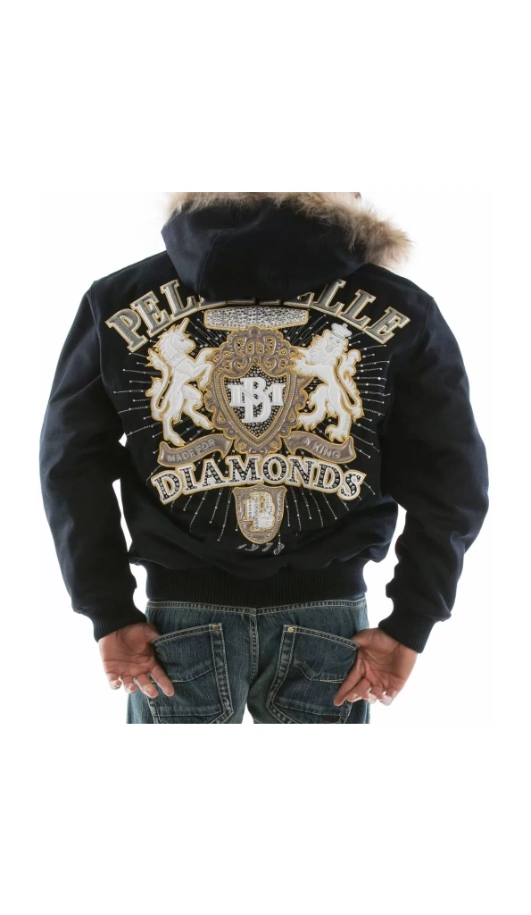 PELLE PELLE NAVY FUR JACKET