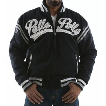 Pelle Pelle Navy Wool Jacket view 2