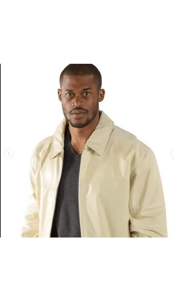 Pelle Pelle Cream Pick Stitch Blouson Jacket