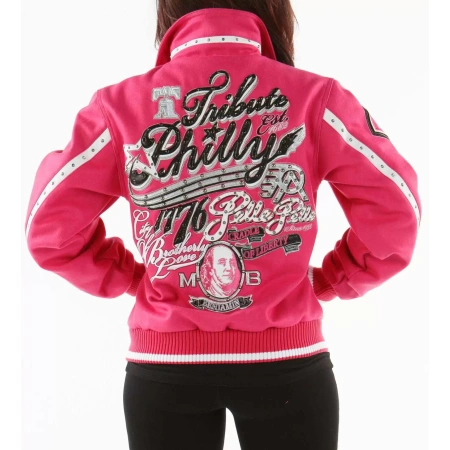 Bold Pelle Pelle Pink Philly Tribute Special Cut Wool Jacket