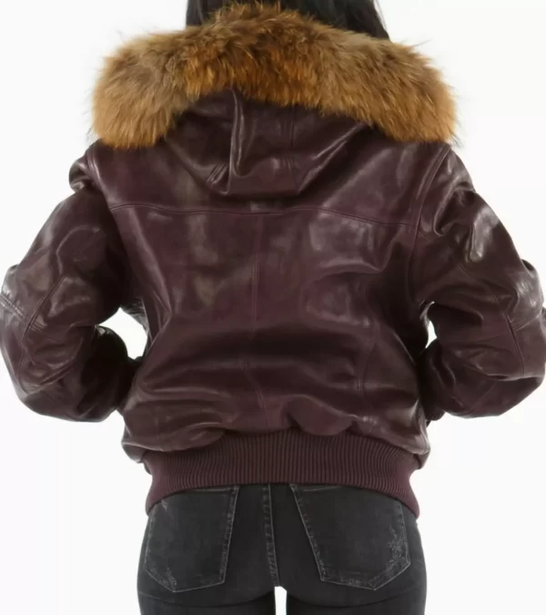 Pelle Pelle Purple Hood Jacket view 2