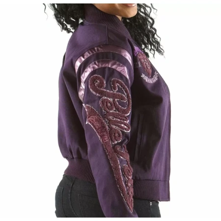 Pelle Pelle Purple Varsity Jacket view 2