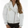 Pelle Pelle Rebel White Leather Jacket