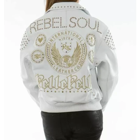 Pelle Pelle Rebel White Leather Jacket view 2