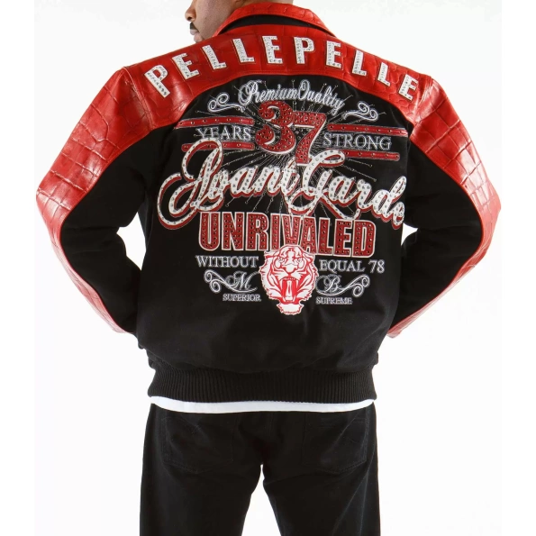 PELLE PELLE RED BLACK STRONG JACKET