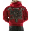 Bold Pelle Pelle Red Platinum King Fur Hood Jacket