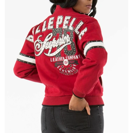Bold Pelle Pelle Red Superior Wool Jacket