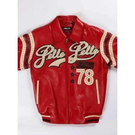 Pelle Pelle Red Varsity Jacket