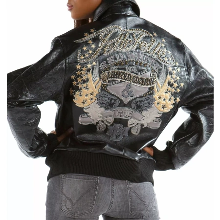 Pelle Pelle White Black Leather Jacket view 2