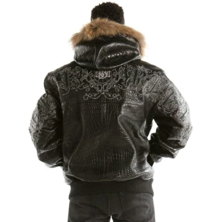 BLACK LEATHER JACKET BY PELLE PELLE