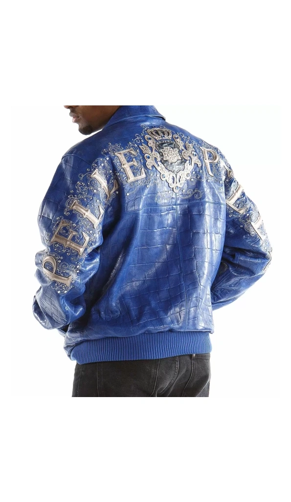 Bold Pelle Pelle Blue Leather Jacket