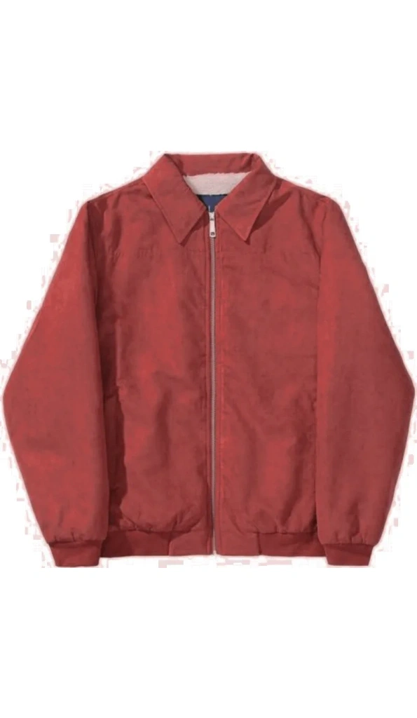 Pelle Pelle Suede Maroon Basic Wool Jacket