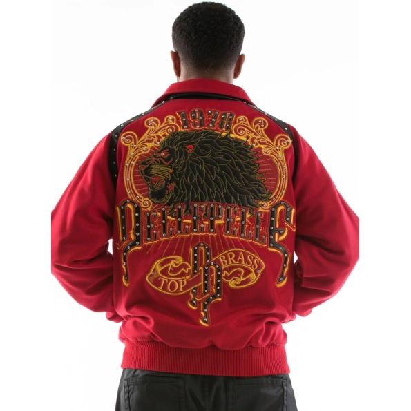 PELLE PELLE BRASS TOP MAROON COAT