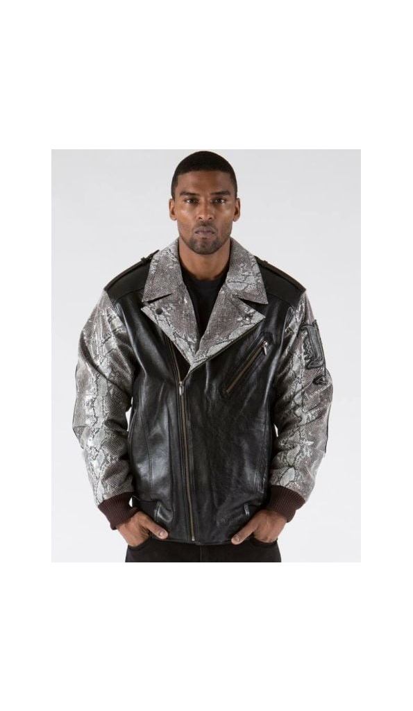 Exclusive Pelle Pelle Black Plushfoil Print Jacket