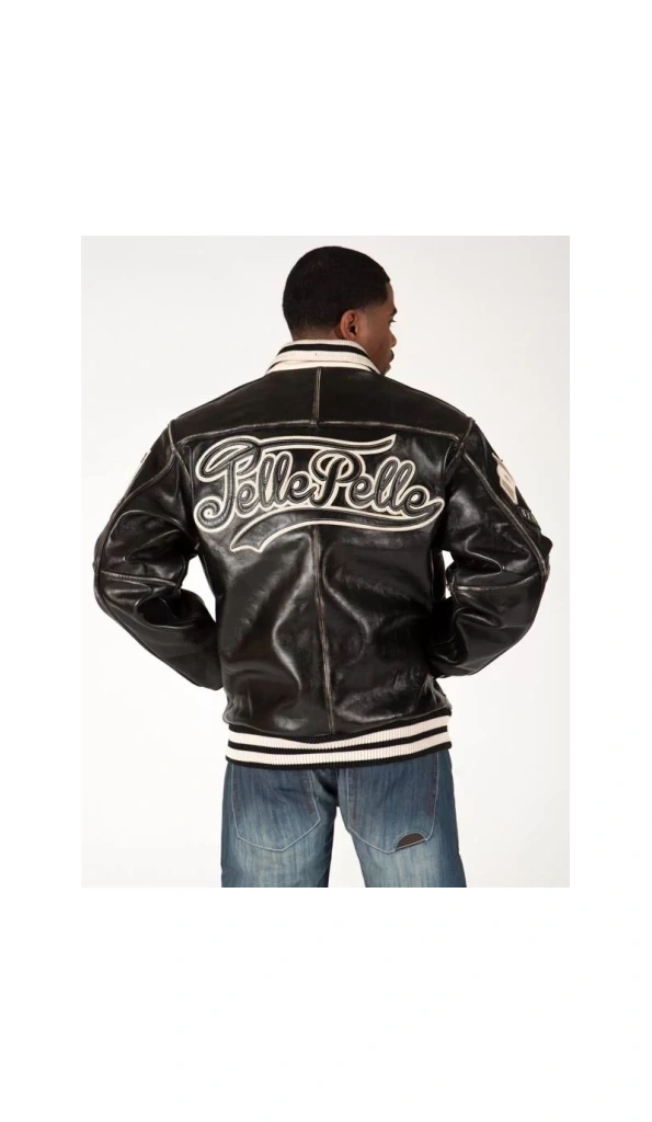 Exclusive Pelle Pelle Varsity Bomber Jacket