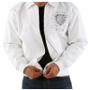 Pelle Pelle White Zipper Wool Jacket