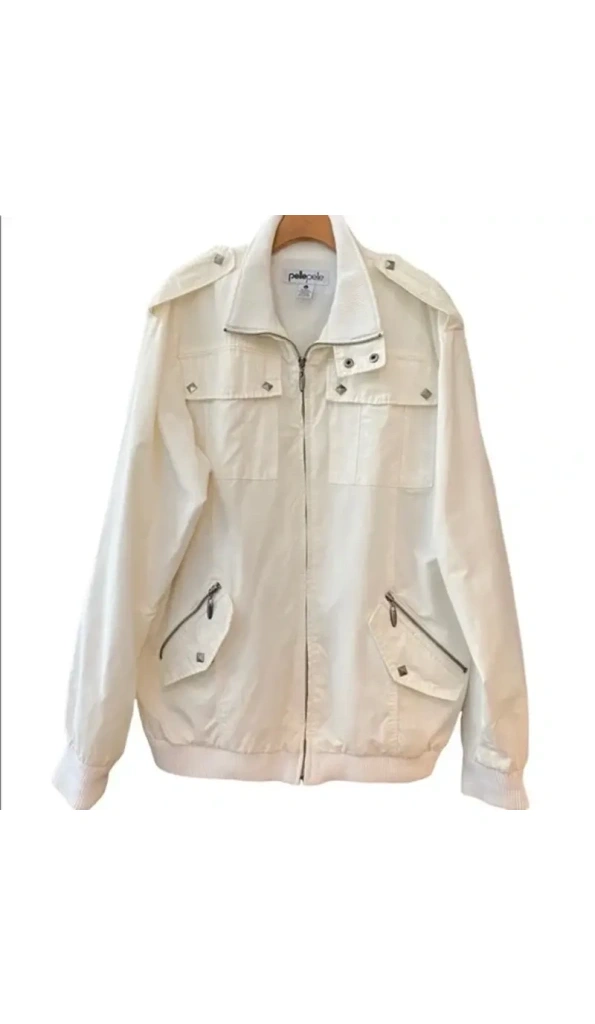 Pelle Pelle White Vintage Bomber Jacket