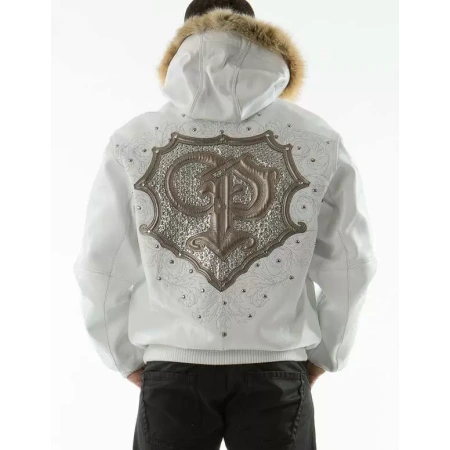 Bold Pelle Pelle White Crest Hood Jacket