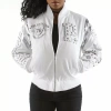 Pelle Pelle White Varsity Jacket